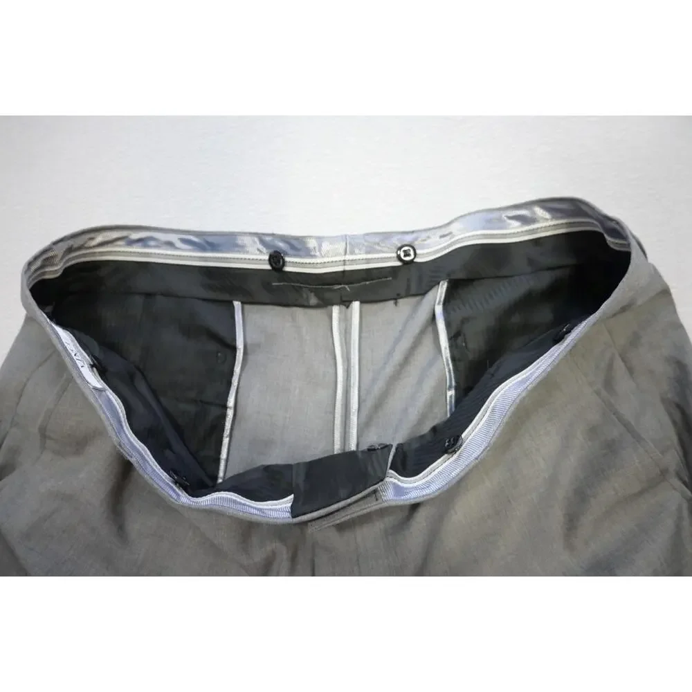 Vinci Slim Fit Tuxedo 2 Piece Suit Pants Jacket‎ Gray Mens Sz 44 x 30 50 R